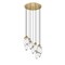 Z-Lite Arden Chandelier, 11-Light, 24 In.W x 12 In.H, Rubbed Brass/Clear 651P-11R-RB - alternate 1